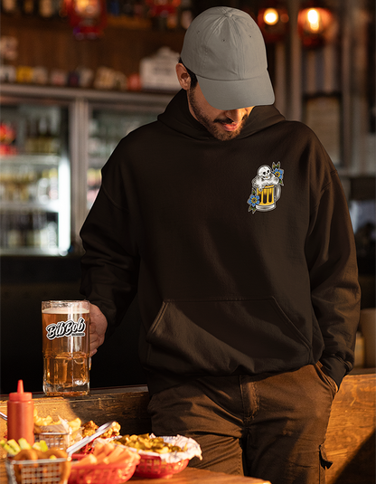 Front Beer Black Hoodie