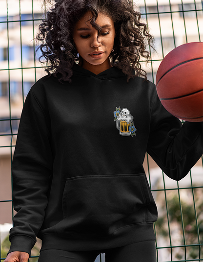 Front Beer Black Hoodie