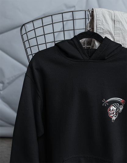 Front Grim Reaper Black Hoodie