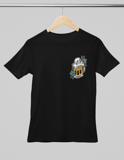 Front Beer Black Tee