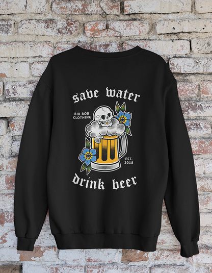 Back Beer Black Sweatshirt