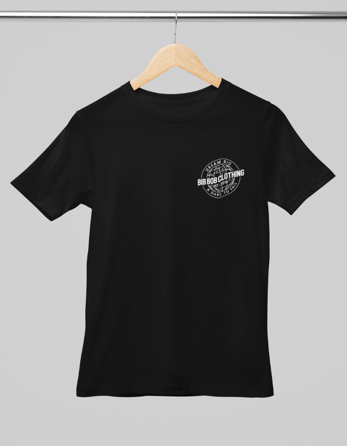 Front Dream Big Black Tee