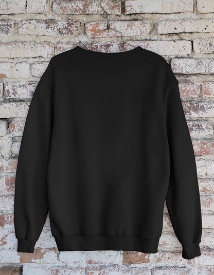 Back Blank Black Sweatshirt