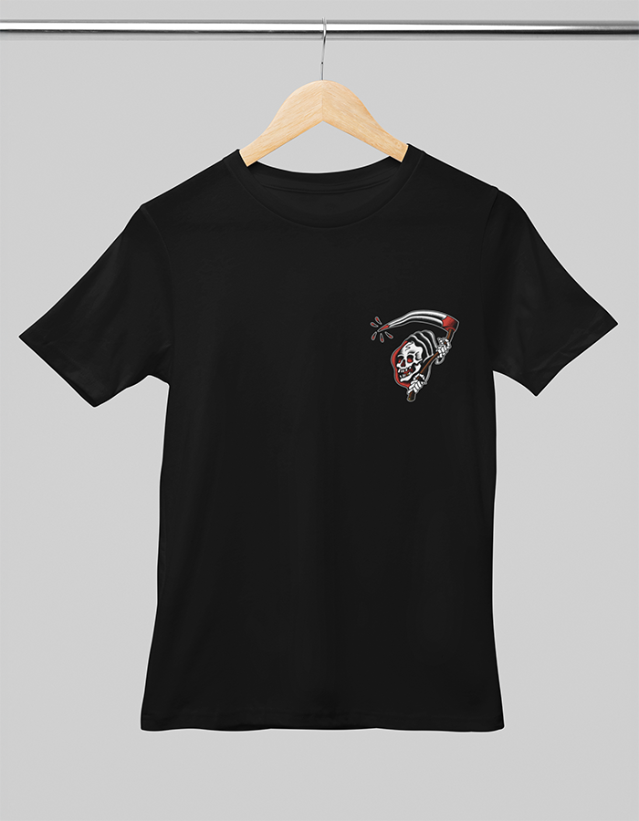 Front Reaper Black Tee