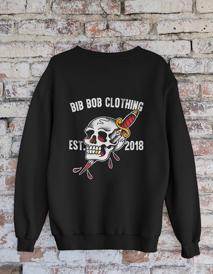 Back Skull & Dagger Black Sweatshirt