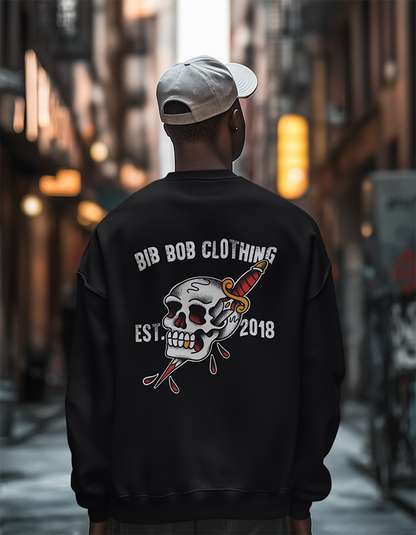 Back Skull & Dagger Black Sweatshirt