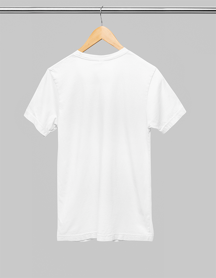 Plain Back of a White Tee