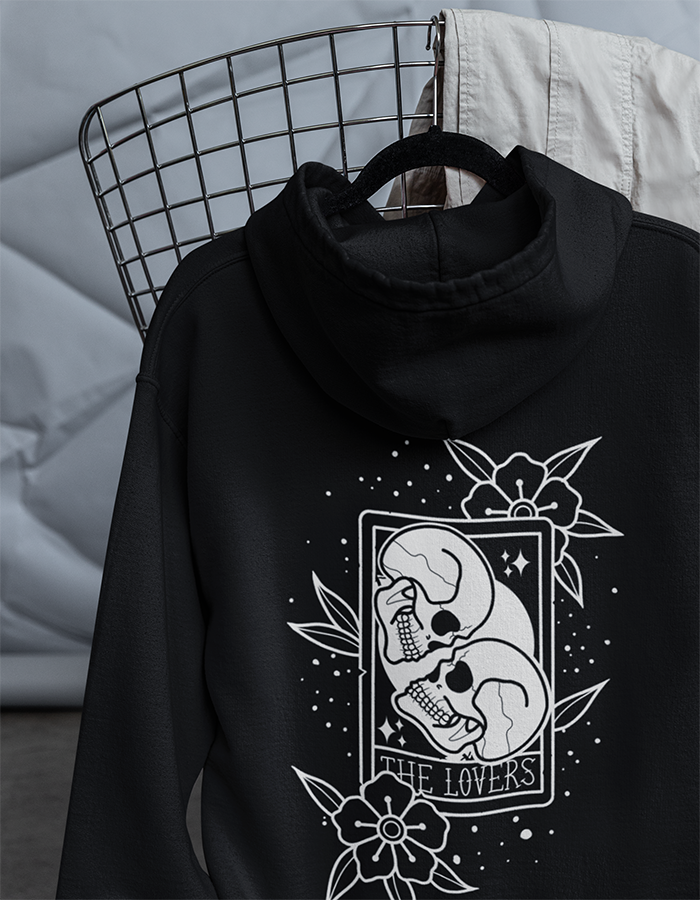 Back Lovers Black Hoodie