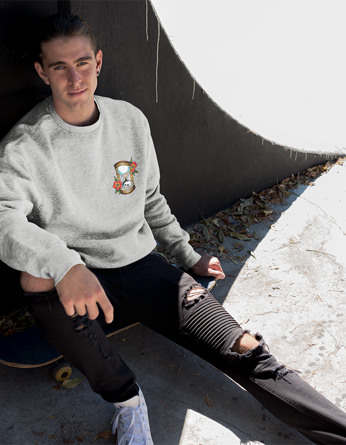 Front Time Grey Sweatshirt